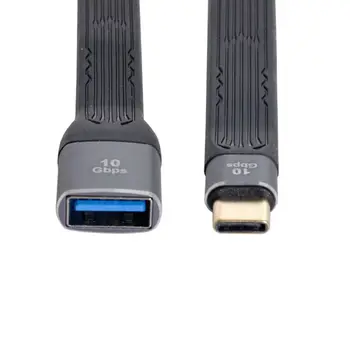 OTG USB3.0 Tip O Femeie Plat Subțire de FPC Cablu de Date pentru Laptop & Telefon USB 3.1 Tip C Gazdă de sex Masculin