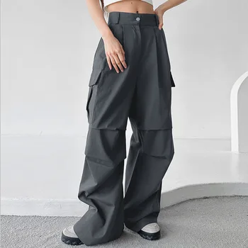 Pantaloni Femei Pantaloni Largi 2023 Toamna Streetwear Supradimensionate, Pantaloni Casual Vintage Largi De Trening Femei