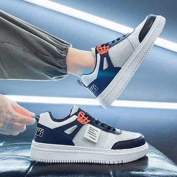 Pantofi pentru bărbați 2023 Marca Cross-legat Bărbați Vulcaniza Pantofi de Moda de Cusut de Vânzare la Cald Rotund Toe Casual Lumina Respirabil Adidași