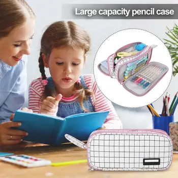 Panza Caz Creion De Mare Capacitate Secure Elegant Cu Fermoar Design Minimalist Sac De Depozitare Pentru Papetărie Pixuri