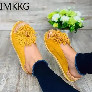 Papuci femei flori de vară plat sandale de plaja sexy deget de la picior deschis doamnelor pantofi marime mare roman diapozitive, flip flops sandalias F90393