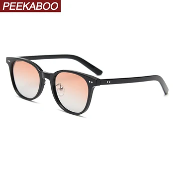 Peekaboo negru verde polarizat ochelari de soare uv400 masculin stil coreean TR90 cadru pătrat ochelari de soare pentru femei conducere greutate de lumină