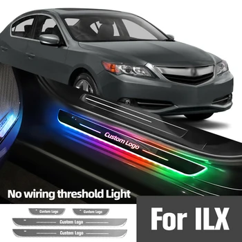 Pentru Acura ILX 2013-2017 2014 2015 2016 Masina Pragului de Ușă de Lumină Personalizate Logo-ul LED-uri de bun venit Pragul Pedala de Lampa Accesorii