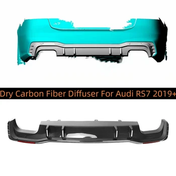 Pentru Audi RS7 C8 2019 2020 2021 2022 2023 Uscat Fibra de Carbon Bara Spate Difuzor Spoiler de Înaltă Calitate Accesorii Auto