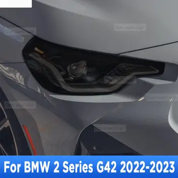 Pentru BMW Seria 2 G42 2022-2023 Exterior Auto Faruri Anti-zero Lampă Față Tentă de Film Protector de pe TPU Capacul de Reparare Accesorii