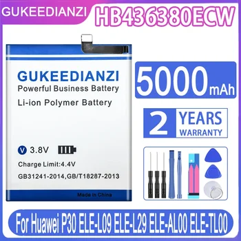 Pentru Huawei HB436380ECW 5000mAh Baterie Pentru HUAWEI P30 ELE-L09 ELE-L29 ELE-AL00 ELE-TL00 Baterii de Telefon Mobil + Instrumente Gratuite