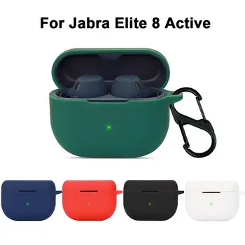 Pentru Jabra Elite 8 Active Caz Rezistent La Socuri Silicon Capac Cască De Culoare Solidă Pentru Căști Accesorii