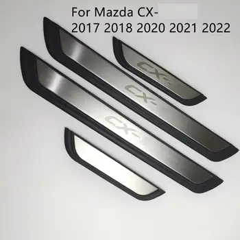 Pentru Mazda CX-5 ÎN 2020 CX 5 2019 CX5 2018 Prag Portieră Pedala de tapiterie Auto Accesorii Scuff benzi Protector Autocolant Auto Styling