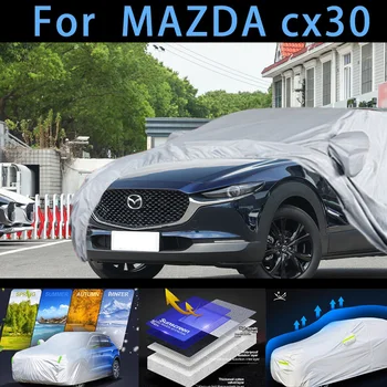Pentru MAZDA cx30 Masina capac de protectie,protectie soare,protectie ploaie, protectie UV,praf de prevenire auto vopsea de protecție
