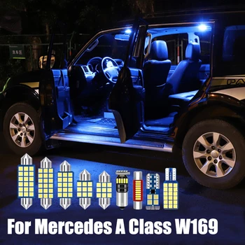 Pentru Mercedes Benz a Class W169 A150 A160 A170 A180 A200 2005-2012 14pcs Masina Becuri cu LED-uri de Interior plafonieră Portbagaj Lumina de Accesorii