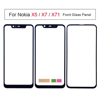 Pentru Nokia X5 X71 X7 2018 Panou de Ecran Tactil Pentru Nokia TA1109 TA1131 Fața Capac de Sticlă Panou Reparatie Telefon Piese