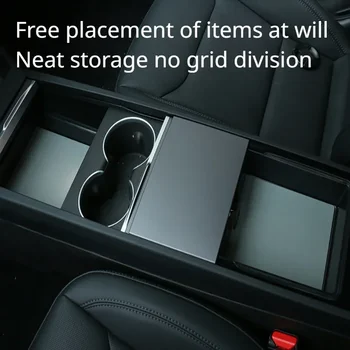 Pentru Tesla Model 3 Highland 2024 Cristal De Gheață De Control Central Cotiera Consola Centrala Transparent Cutie De Depozitare Accesorii Auto