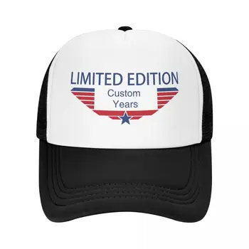 Personalizate De Ani Ziua De Epocă, Ediție Limitată Șapcă De Baseball Bărbați Femei Reglabil Trucker Hat În Aer Liber Snapback Pălării De Vară Capace