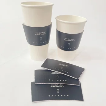 Personalizate productcustom de imprimare eco-friendly reutilizabile ceașcă de hârtie maneca fierbinte ceașcă de cafea maneca
