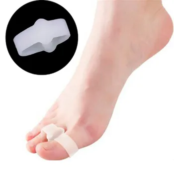 Picior Durerii Gel Perna Hallux Valgus Pro Separatoare de Deget de la picior Aliniere Silicon Tălpi Tampoane 1pair