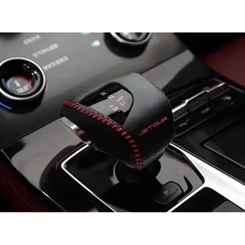 piele auto gear shift knob acoperire pentru jetour x70 plus x90 x95 2021 2022 2023 2024 accesorii interior proteja de styling auto capac