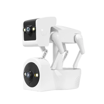 Plastic Câine Robot Cameră Plină de Culoare PTZ IP Dome Yoosee APP AI Umanoid de Detectare Baby Monitor-UE Plug