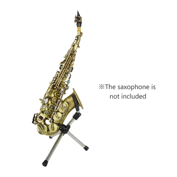 Pliabil Saxofon Soprano Stand Portabil Sax Podea de Metal Suport stativ cu Geanta de transport de Suflat din lemn Aeccessaries