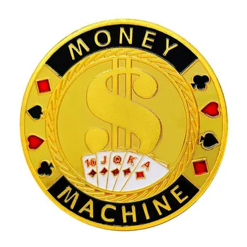 Poker Card Guard Masina De Bani De Poker Monedă Reală Placat Cu Aur