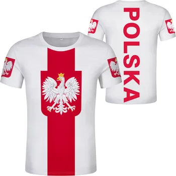Polonia Bărbați Tineri Personalizat Gratuit Numărul De Numele Foto Tricou Națiune Pavilion Pl Republica Poloneză Polska Țară Colegiul Haine Casual