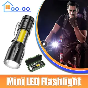 Portabil Mini Lanterna Led-uri Construit În Baterie Zoom Lanterna COB Lampă de 2000 Lumeni Reglabil Pen Lumina Impermeabil pentru aer liber lanterna