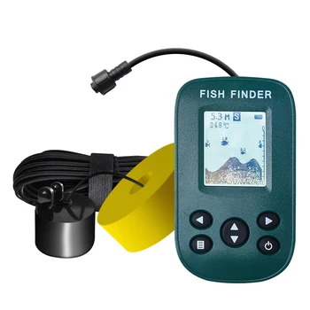Portabil Pește Finder Ecran LCD Senzor Sonar Fishfinder de 45 de Grade Acoperire Sonar de Pescuit Detector IPX4 rezistent la apa