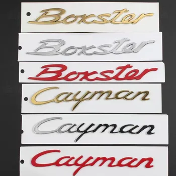 Potrivit pentru Porsche Cayman portbagaj autocolant logo-ul Cayman(28cm) Cayman logo-ul logo-ul Boxster GTS 718 limba engleză logo-ul autocolant