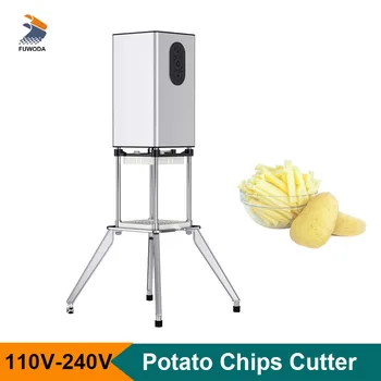 Profesionale Chips-uri de Cartofi de Tăiere din Oțel Inoxidabil Verticale de Fructe și Legume Bandă Mașină de Tăiere Mici Procesor de Alimente