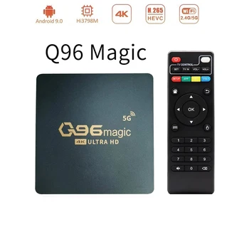 Q96 Magic android tv box 2023 Hisilicon HI3798M WIFi 5G 4K UHD HDR10 smart tv H. 265 Home Theater iptv