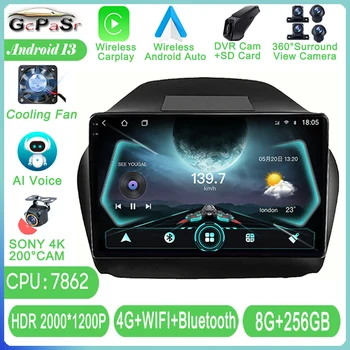 Radio auto Pentru HYUNDAI Tucson IX35 2011 - 2015 Android Player Multimedia, Autoradio Video GPS de Navigare HDR QLED WIFI Carplay Cam