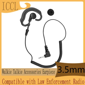Reglabil de Confidențialitate de Supraveghere Cască de 3,5 mm Asculta Numai Cu suport, Căști, Căști, Compatibil cu Aplicarea Legii Radio