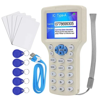 RFID Cititor de Scriitor Duplicator Smart Card Programator 125Khz 13.56 Mhz Criptate Decodor Scriere Cheie
