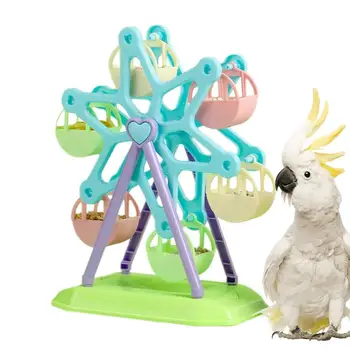 Roata Ferris Stil Feeder Pasăre Pasăre Jucărie De Rotație Biban De Căutare A Hranei Volan De Jucărie Pasăre Jucărie Interactiv Pentru Papagal De Formare Elemente De Recuzită