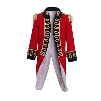 Scandalos Lady Cosplay Costum Richard Worsley Sacou Roșu Căpitanul George Bisset Uniformă 1770 Colonial Sacou