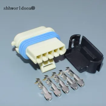 Shhworldsea 2/100Sets de Automobile electrice conectorul cu 5 pini, la 1,5 mm de masina rezistent la apa de sex feminin de automobile conector plug