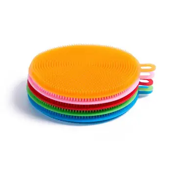 Silicon De Spălat Vase Perie Oală Castron Pan Spălați Perii De Curățare Instrument De Curățare Bureți, Bureți De Bucătărie Pentru Gătit Accesorii