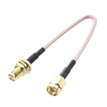 SMA SMA de sex masculin de sex feminin F / M conectare antenă cablu adaptor negru + aur