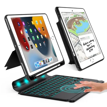 Smart Keyboard Pentru iPad Pro 11 12.9 5 4 3 10.5 10.2 2021 2022 Air5 Air3 cu aer4 Caz TouchPad-ul de Fundal Separabile Acoperi