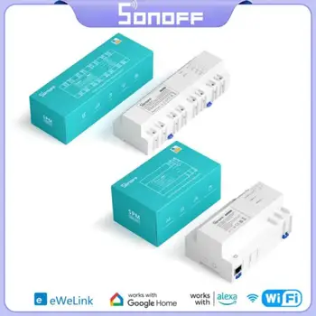 SONOFF SPM-Principal/4Relay care pot fi Stivuite Contor de Energie WiFi Inteligent de Protecție la Suprasarcină Metadate de Monitorizare energie Electrică Statistici APP Verifica
