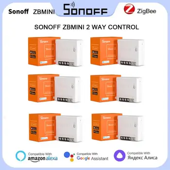 SONOFF Zigbee MINI Comutator ZBMINI Două-Mod Smart Switch Voce de la Distanță Modul de Control Prin intermediul Alexa Si Google Asistent Acasă EWeLink