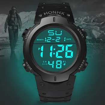 Sport Ceas Digital cu LED pentru Bărbați Impermeabil Luminos Ceas Electronic Multi-funcția de Alarmă Afișare Săptămână Mens Watch Reloj Hombre