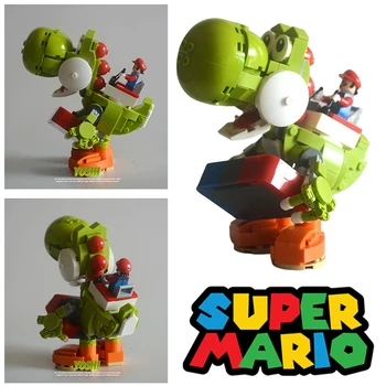 Super Mario Yoshi Blocuri Model Mobile DIY Asamblate Bloc Caramida Jucării de Asamblare Tabelul Ornament Copii Cadouri