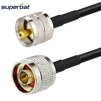 Superbat N Bărbat să UHF PL-259 Plug Drept Conector Coadă Coaxial Cablu de Extensie de Asamblare LMR195 50cm pentru Antena Wireless