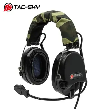 TAC-NORI Airsofte Sordin apărători pentru urechi din silicon de reducere a zgomotului de preluare militare tactice de vânătoare de fotografiere căști -BK