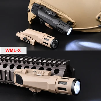 Tactic FOST APL WML X Gen 2 Airsoft Arme de Vânătoare Lanterna LED-uri Scout Casca Lumina Alba Lumina Strobe se Potrivesc 20mm Feroviar Glock