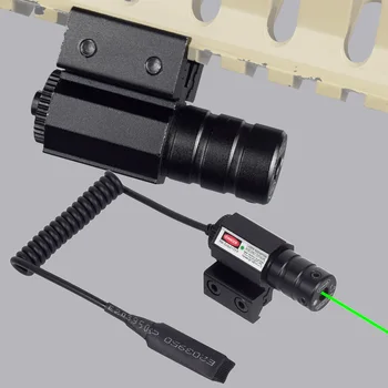Tactic Roșu Punct Verde cu Laser Pointer Vedere domeniul de Aplicare 11mm 20mm Reglabil Rail Mount AR15 AK47 Glcok 17 Airsoft Laser Cu Baterii