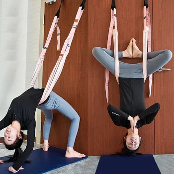 Trage Coarda Aerial Yoga Curea Stretch Picior Desparte Antrenor De Sex Feminin Sport Curea Reglabilă Aerial Yoga Curea Hamac Leagan Stretching