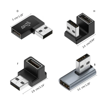 USB 3.0 Cot de Încărcare de Date Adaptor Convertor pentru calculator 90/180 Gradul OTG Adaptor de Încărcare Rapidă 10Gbps