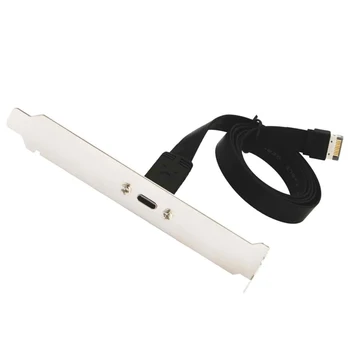 USB 3.1 Tip C de pe Panoul Frontal Antet de Extensie Cablu,Tip E pentru USB 3.1 de Tip C, Cablu,Adaptor Intern prin Cablu,cu Panou(50cm)