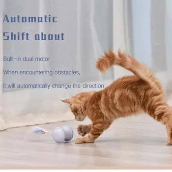 USB Reîncărcabilă Senzor Automat de Jucării Pisica Amuzant Pisoi Teaser Stick Colorat animale de Companie Ciucure Bagheta Electronice Inteligente Pisica Accesorii